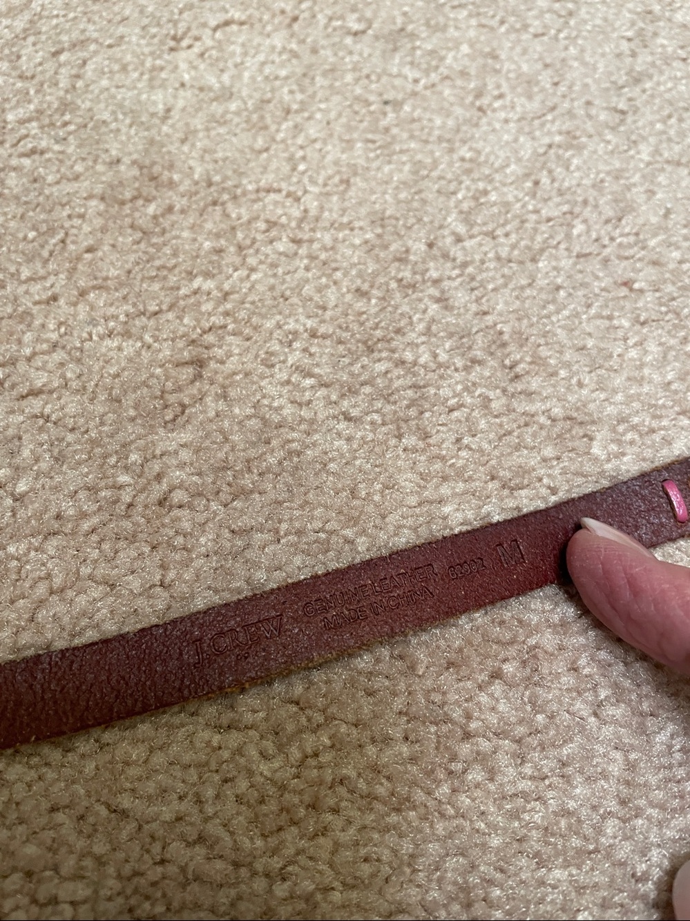 J.Crew M embroidered brown belt and J. Jill black XS/S belt with metallic studs - Picture 6 of 11